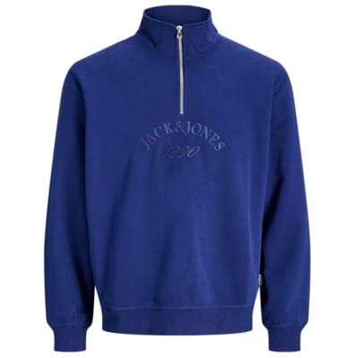 JACK & JONES Jorbleecker varumärke sweat high neck Bf, Ocean Cavern, L JACK & JONES Jorbleecker varumärke sweat high neck Bf, Ocean Cavern, L