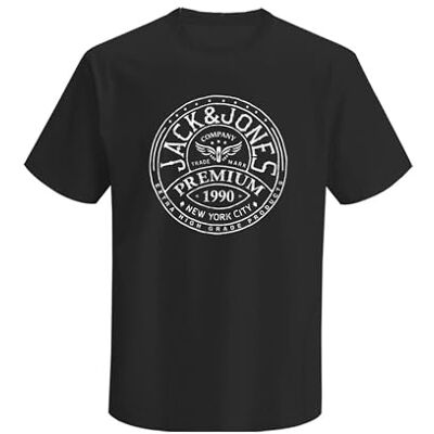 JACK & JONES Jprbluzack Ss Tee FST, svart, M JACK & JONES Jprbluzack Ss Tee FST, svart, M
