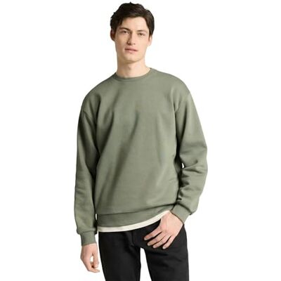 TOM TAILOR Denim herr sweatshirt, 15594 – Dusty Mid Olive, XL TOM TAILOR Denim herr sweatshirt, 15594 – Dusty Mid Olive, XL
