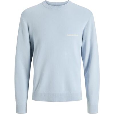 JACK & JONES Jornorrebro Light Knit Crew Neck, Skyway, S JACK & JONES Jornorrebro Light Knit Crew Neck, Skyway, S