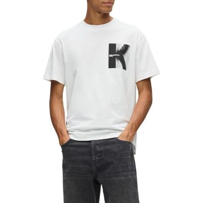 KARL LAGERFELD JEANS , män, normal kortärmad K-logotyp, t-shirt, normal passform, vit, XS, Vit, XS KARL LAGERFELD JEANS , män, normal kortärmad K-logotyp, t-shirt, normal passform, vit, XS, Vit, XS