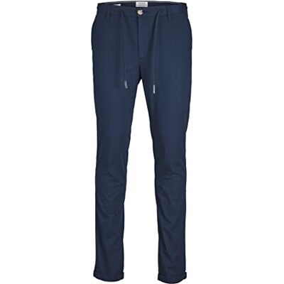 JACK & JONES Mäns JPSTMARCO JJSUMMER Chino DEK chinos byxor, marinblå kavaj, 28/32, marinblå blazer, 28W x 32L JACK & JONES Mäns JPSTMARCO JJSUMMER Chino DEK chinos byxor, marinblå kavaj, 28/32, marinblå blazer, 28W x 32L