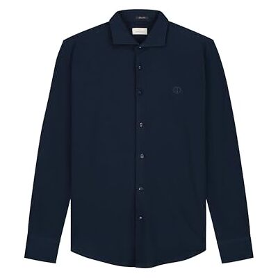 Dstrezzed Kyrk Button Down Shirt, mörk marinblå, XL Dstrezzed Kyrk Button Down Shirt, mörk marinblå, XL