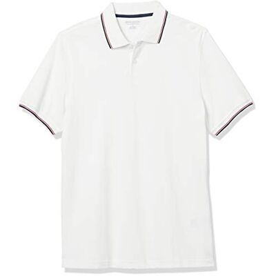 Amazon Essentials Men's Pikétröja i smal passform i bomull, Marinblå/Röd/Vit, XL Amazon Essentials Men's Pikétröja i smal passform i bomull, Marinblå/Röd/Vit, XL