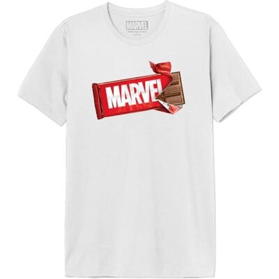 Marvel T-shirt herr, Vitt och blått, L Marvel T-shirt herr, Vitt och blått, L