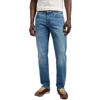 Lee herrjeans Daren, dragkedja, normal rak passform, raka ben, Denim savant, 33W / 30L Lee herrjeans Daren, dragkedja, normal rak passform, raka ben, Denim savant, 33W / 30L