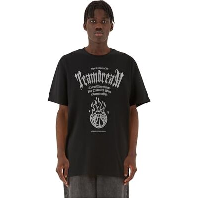 Tee Upscale herr-t-shirt, lagdream tung oversize te, tryck t-shirt för män, överdimensionerad passform, streetwear, svart, M Tee Upscale herr-t-shirt, lagdream tung oversize te, tryck t-shirt för män, överdimensionerad passform, streetwear, svart, M