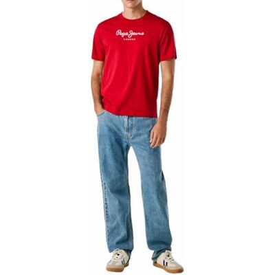 Pepe Jeans herr EGGO N t-shirt, röd (Rugby Red), M, Röd (Rugby röd), M Pepe Jeans herr EGGO N t-shirt, röd (Rugby Red), M, Röd (Rugby röd), M