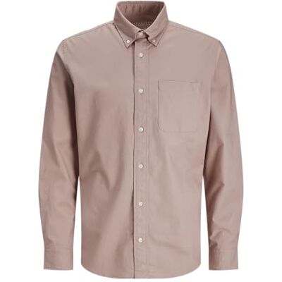 JACK & JONES Jprbrook Oxford skjorta L/S Noos, Adobe Rose, S JACK & JONES Jprbrook Oxford skjorta L/S Noos, Adobe Rose, S