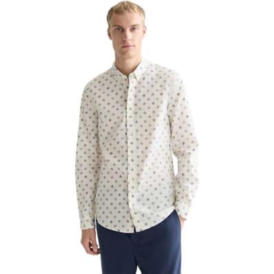 Scotch & Soda heltäckande tryck slim-fit skjorta Scotch & Soda heltäckande tryck slim-fit skjorta