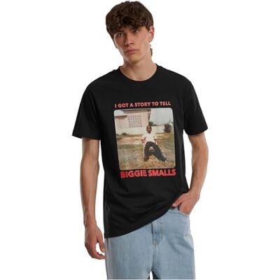 T-shirt för män, Biggie Old Photo Tee med tryck, t-shirt för män, bomull, storlekar XS – 5XL, svart, XS T-shirt för män, Biggie Old Photo Tee med tryck, t-shirt för män, bomull, storlekar XS – 5XL, svart, XS