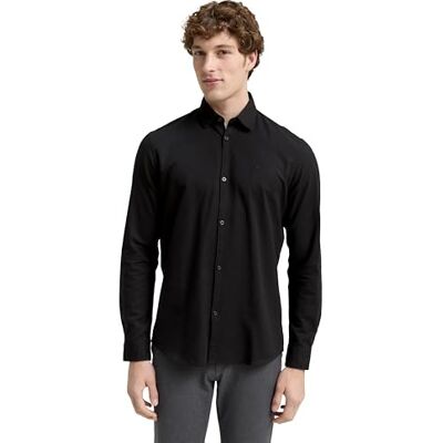 TOM TAILOR Denim herrskjorta, 10429 – nattklocka svart, XXL TOM TAILOR Denim herrskjorta, 10429 – nattklocka svart, XXL