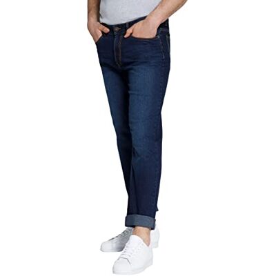 STHUGE Jeans, magpassform, normal passform, 5 fickor, upp till storlek 72 797551, Mörkblå denim, 38W x 32L STHUGE Jeans, magpassform, normal passform, 5 fickor, upp till storlek 72 797551, Mörkblå denim, 38W x 32L