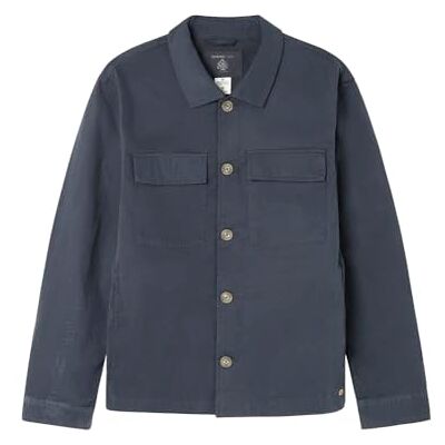 Springfield Smart Overshirt sportjacka, blå, XL för män Springfield Smart Overshirt sportjacka, blå, XL för män