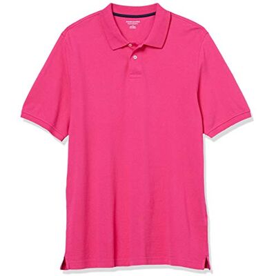Amazon Essentials Men's Pikétröja i bomull med normal passform (finns i Big & Tall), Varmrosa, M Amazon Essentials Men's Pikétröja i bomull med normal passform (finns i Big & Tall), Varmrosa, M