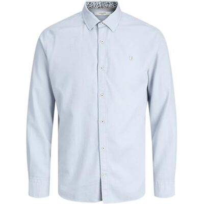 JACK & JONES Jprblareims detalj L/S skjorta, Chambray Blue, M JACK & JONES Jprblareims detalj L/S skjorta, Chambray Blue, M