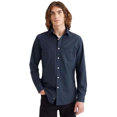 Dockers Original skjorta för män smal, Parad marinblå blazer, S Dockers Original skjorta för män smal, Parad marinblå blazer, S