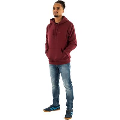 Tommy Jeans herr TJM REG S FLAG HOODIE DM0DM20742, röd, S, Rött (rött vin), S Tommy Jeans herr TJM REG S FLAG HOODIE DM0DM20742, röd, S, Rött (rött vin), S
