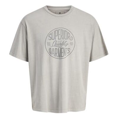 JACK & JONES Jprblualfred Ss Tee, Drizzle, M JACK & JONES Jprblualfred Ss Tee, Drizzle, M