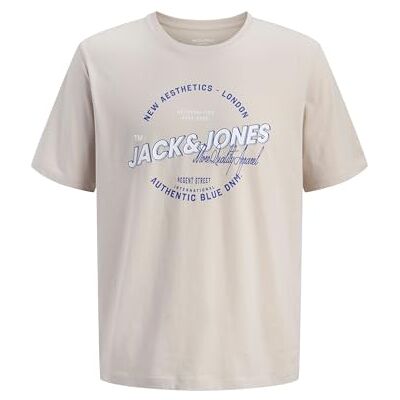 JACK & JONES Jjelogo Tee Ss O-Neck 2 Col Ss26 Sn Pls – plus size, Moonbeam, 3XL JACK & JONES Jjelogo Tee Ss O-Neck 2 Col Ss26 Sn Pls – plus size, Moonbeam, 3XL