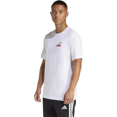 adidas Mezczyzni MINI EMBROIDERY SURFING GRAPHIC T-SHIRT, white, S adidas Mezczyzni MINI EMBROIDERY SURFING GRAPHIC T-SHIRT, white, S
