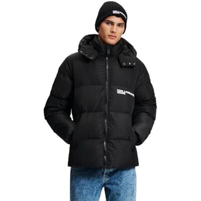 KARL LAGERFELD JEANS , Herr, Puffer, Regular Fit, Svart, XL KARL LAGERFELD JEANS , Herr, Puffer, Regular Fit, Svart, XL