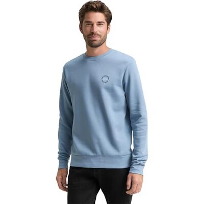 TOM TAILOR Sweatshirt för män, 28800 – Faded Denim Blue, XL TOM TAILOR Sweatshirt för män, 28800 – Faded Denim Blue, XL