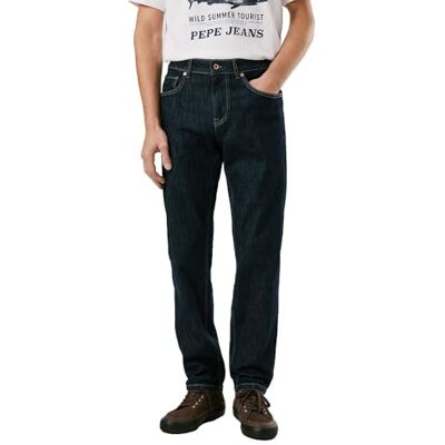 Pepe Jeans Rak Jeans Cash, blå (Denim-6cb), W36/L34 herr, Blå (Denim-6cb), 36W / 34L Pepe Jeans Rak Jeans Cash, blå (Denim-6cb), W36/L34 herr, Blå (Denim-6cb), 36W / 34L