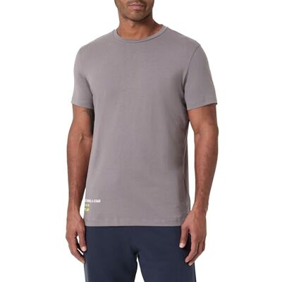 Replay T-shirt för män, kortärmad av bomull, grå 319 (grå), XL Replay T-shirt för män, kortärmad av bomull, grå 319 (grå), XL