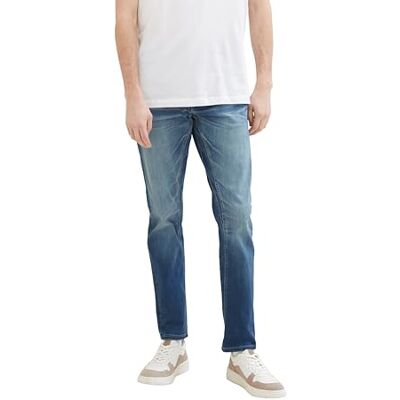 TOM TAILOR herr vanliga avsmalnande jeans, 10127 – Bläckblå denim, 30W / 32L TOM TAILOR herr vanliga avsmalnande jeans, 10127 – Bläckblå denim, 30W / 32L