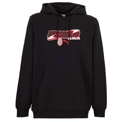 ACM 1899 A.C. Milan FtblCulture Hoodie, Puma Logo Sweatshirt, Officiell produkt, Vuxen ACM 1899 A.C. Milan FtblCulture Hoodie, Puma Logo Sweatshirt, Officiell produkt, Vuxen