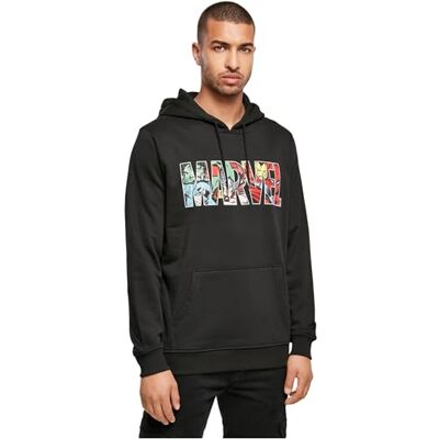 MERCHCODE Sweatshirt med huva för män, svart, XS MERCHCODE Sweatshirt med huva för män, svart, XS