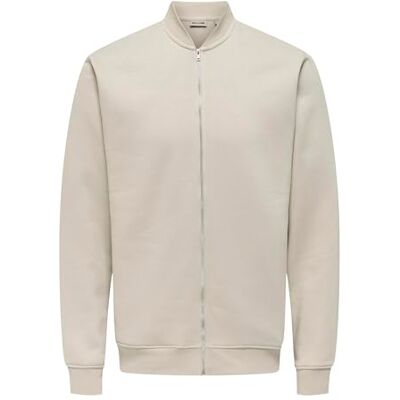 Only & Sons Onsceres Reg Zip Bomber Jck, Silverfoder, L Only & Sons Onsceres Reg Zip Bomber Jck, Silverfoder, L