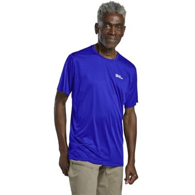 Jack Wolfskin Tech T M T-shirt herr, Vibrerande blå, M Jack Wolfskin Tech T M T-shirt herr, Vibrerande blå, M