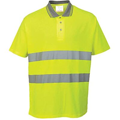 Portwest S171 Bomulls Comfort Pikétröja, Regelbunden, Gul, Storlek S Portwest S171 Bomulls Comfort Pikétröja, Regelbunden, Gul, Storlek S