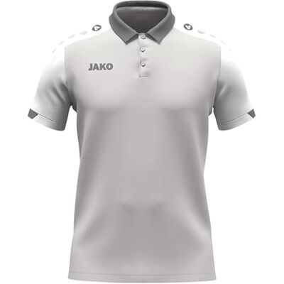 JAKO Unisex pikétröja Dynamic, ljusgrå/vit/grå, L JAKO Unisex pikétröja Dynamic, ljusgrå/vit/grå, L