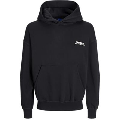 JACK & JONES JACK&JONES JORROXBURY Back Sweat Hood, svart, XL JACK & JONES JACK&JONES JORROXBURY Back Sweat Hood, svart, XL