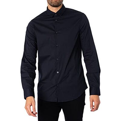 Giorgio Armani AX EXCHANGE Camicia Uomo 8NZC31-ZN28Z Primavera/Estate, marinblå, XL Giorgio Armani AX EXCHANGE Camicia Uomo 8NZC31-ZN28Z Primavera/Estate, marinblå, XL