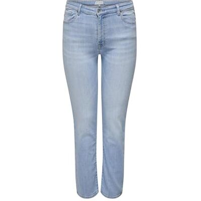 ONLY Carmakoma dam Carsui Mid Slim DNM Rea286 Noos, Ljusblå denim, 46W / 32L ONLY Carmakoma dam Carsui Mid Slim DNM Rea286 Noos, Ljusblå denim, 46W / 32L