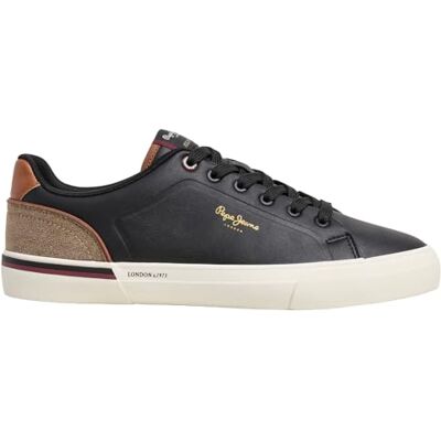 Pepe Jeans herr Kenton Campus M Sneak, svart (svart), 12 UK Pepe Jeans herr Kenton Campus M Sneak, svart (svart), 12 UK