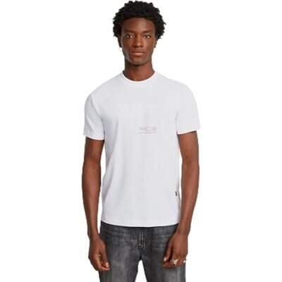G-STAR RAW G-STAR Herr Original R T T-shirt, Vit (White D26044-c336-110), XL G-STAR RAW G-STAR Herr Original R T T-shirt, Vit (White D26044-c336-110), XL
