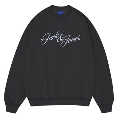 JACK & JONES Jorinwood sweat crew neck FST, svart, S JACK & JONES Jorinwood sweat crew neck FST, svart, S