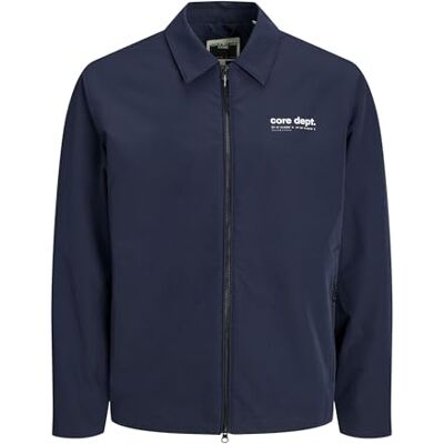 JACK & JONES JACK&JONES JCOTRACK Shacket Blouson, Navy Blazer, S, marinblå blazer, S JACK & JONES JACK&JONES JCOTRACK Shacket Blouson, Navy Blazer, S, marinblå blazer, S