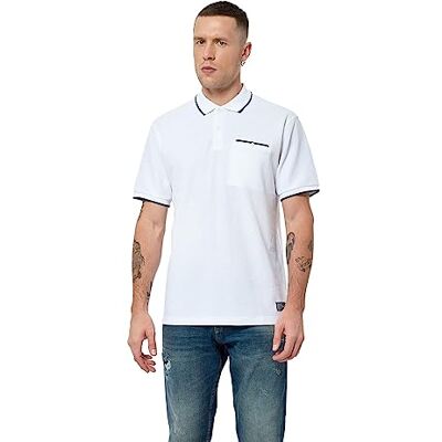 KAPORAL CEles Polo, vit, S herr, Vitt och blått, S KAPORAL CEles Polo, vit, S herr, Vitt och blått, S