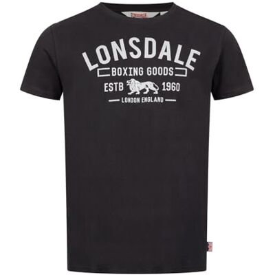 Lonsdale T-shirt för män, svart/grå, L Lonsdale T-shirt för män, svart/grå, L