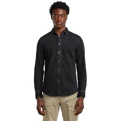 G-STAR RAW Clean Slim Shirt ls, Flerfärgad (Worn in Oyster Shell D27681-d942-h497), XXL G-STAR RAW Clean Slim Shirt ls, Flerfärgad (Worn in Oyster Shell D27681-d942-h497), XXL