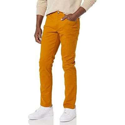 Amazon Essentials mäns slim-fit byxor, 5-ficka stretch twill design, guld, 36 B x 32 L Amazon Essentials mäns slim-fit byxor, 5-ficka stretch twill design, guld, 36 B x 32 L