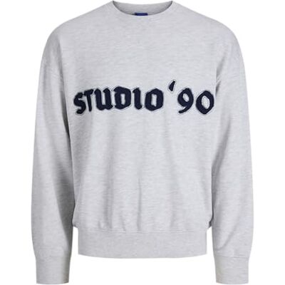 JACK & JONES Jormeadows Sweat Crew Neck, Ljus vit, M JACK & JONES Jormeadows Sweat Crew Neck, Ljus vit, M