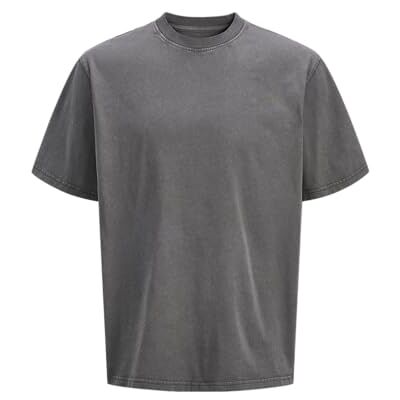 JACK & JONES Jcointerlude Wash Tee Ss Crew Neck, asfalt, L JACK & JONES Jcointerlude Wash Tee Ss Crew Neck, asfalt, L