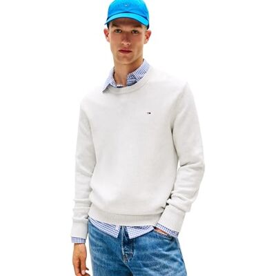 Tommy Jeans TJM Slim ESS tröja EXT DM0DM21787, grå, 4XL, Grå (Lt Grey Htr), 4XL Tommy Jeans TJM Slim ESS tröja EXT DM0DM21787, grå, 4XL, Grå (Lt Grey Htr), 4XL